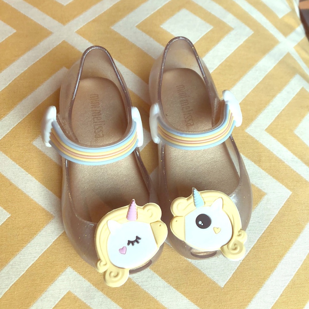 NEW! Mini Melissa Unicorn Mary Jane flats size 6